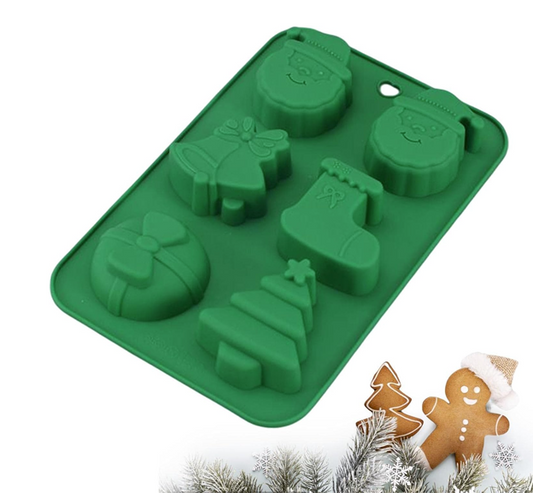 قالب سيليكون كريسماس عدة اشكال Christmas Silicone Molds, #3A