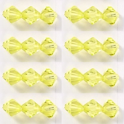 8mm - 12mm Pyramid Beads Acrylic Bicone Beads