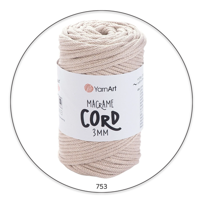 YarnArt Macrame Cord  خيط مكرمية قيطان كورد