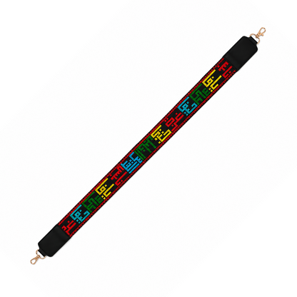 حزام حقيبة مطرز Hand-Embroidered Bag Strap