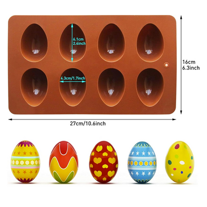 قالب سيليكون 8 بيضات Egg Silicone Mold 8-Cavity