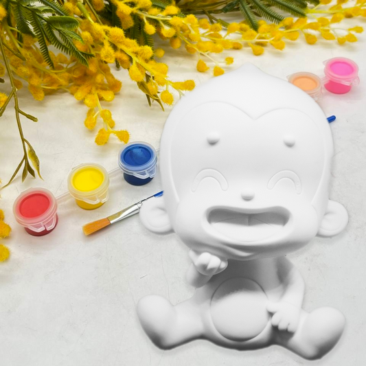 حصالة تلوين للأطفال مع الوان مائية وفرشاية Kids Money Box Paint Your Own