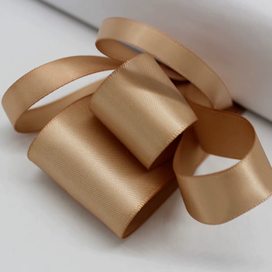 رول شبر ستان عرض 15 ملم طول الرول (50 و100 متر)   Satin Ribbon Double Face 15 mm