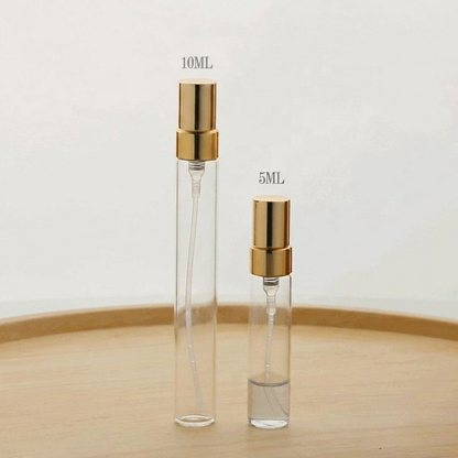 عبوات رش زجاجية مع غطاء لون ذهبي Mini Clear Spray Bottle