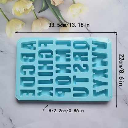 قالب سيليكون احرف كبير Letter Molds Silicone