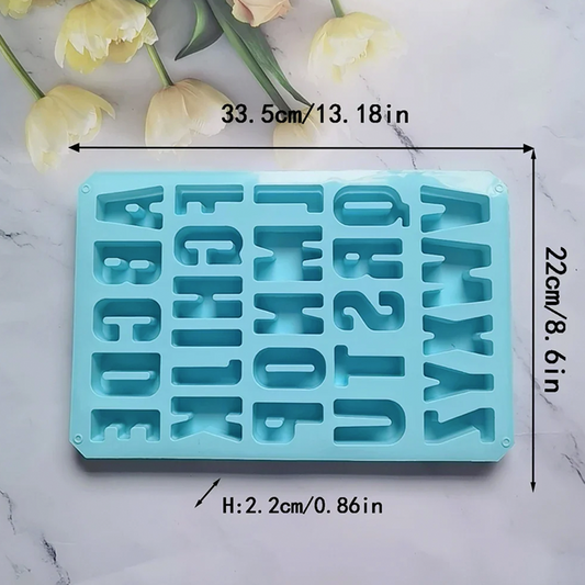 قالب سيليكون احرف كبير Letter Molds Silicone