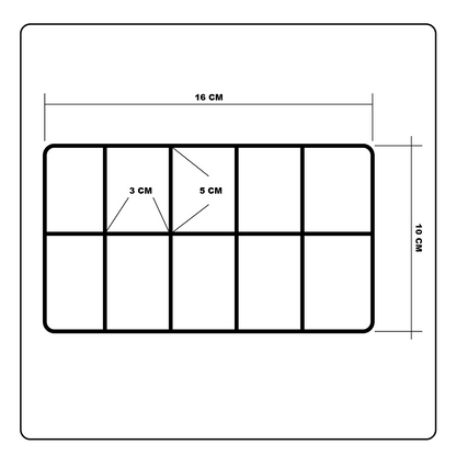علب خرز فارغة Plastic Grid Box Storage Organizer