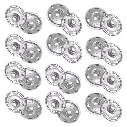أزرار معدنية قابلة للخياطة ( كباسات ) Metal Sew-on Snap Buttons