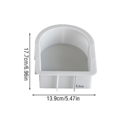 قالب ريزين سيليكون على شكل قوس حجم وسط Arch Silicone Mold Deep Epoxy Resin Molds