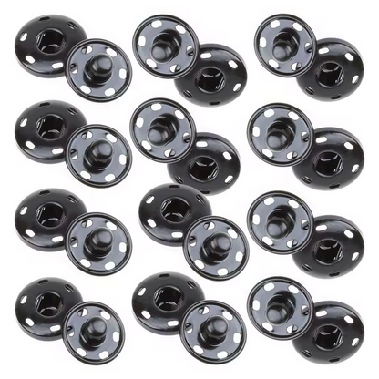أزرار معدنية قابلة للخياطة ( كباسات ) Metal Sew-on Snap Buttons