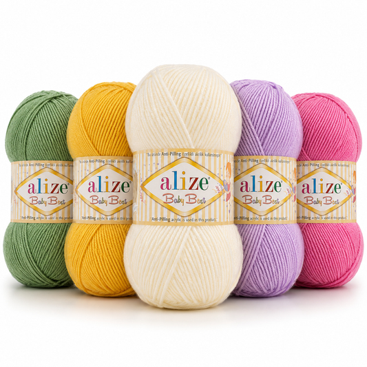 صوف اليز بيبي بيست Alize Baby Best Yarn 100G