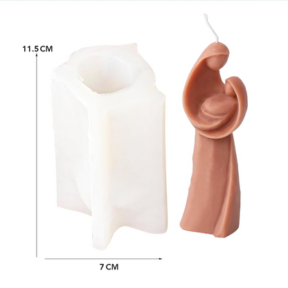 قالب سيليكون ام تحتضن طفلها - عيد الام Mother day