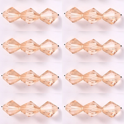 8mm - 12mm Pyramid Beads Acrylic Bicone Beads