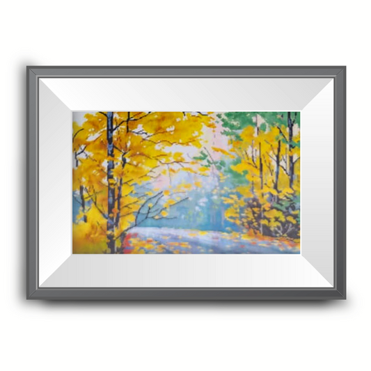 قطعة تطريز مرقم ( خريف )