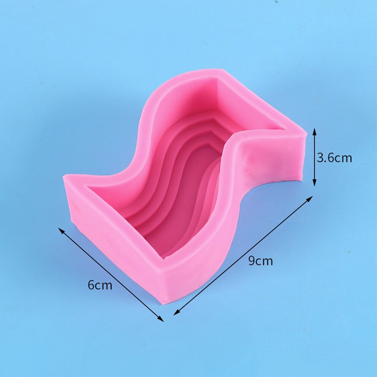 قالب سيليكون دوار ذو شكل هندسي Geometric Rotating Silicone Mold