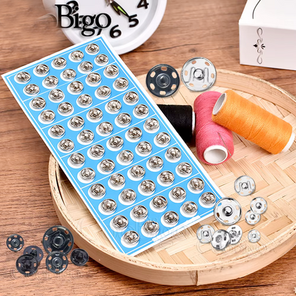 أزرار معدنية قابلة للخياطة ( كباسات ) Metal Sew-on Snap Buttons