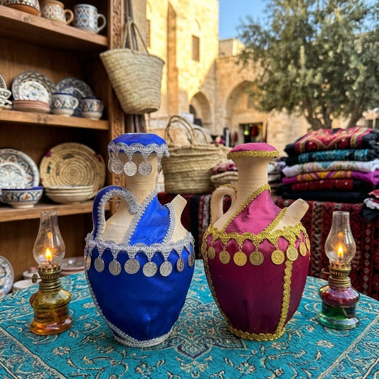 جرة فخار تراث مع ليرات