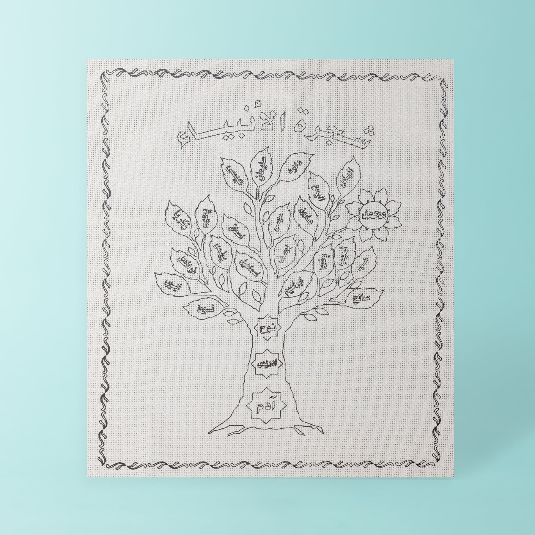 Tree of Prophets Embroidery Drawing