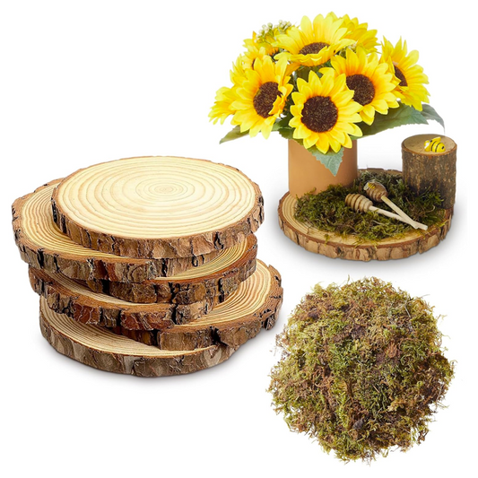 قرمية خشب (شجر صنوبر ) Wood Slices for Centerpieces