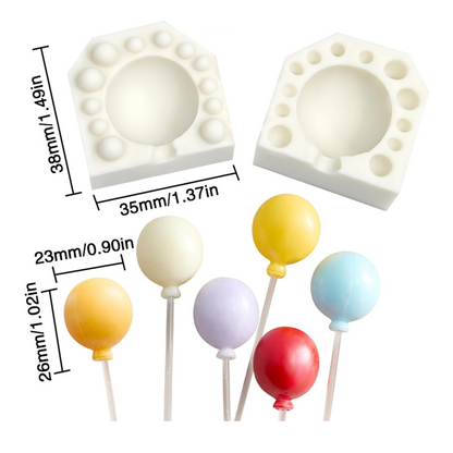 قالب سيليكون بلون Oval Balloon Silicone Mold