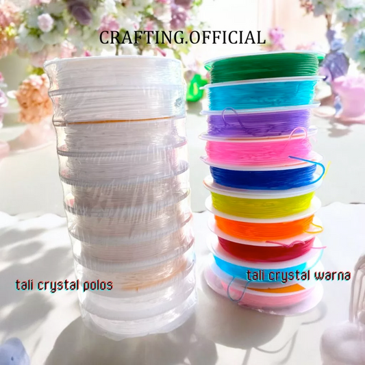خيط نايلون مغيط للخرز (شفاف وملون) Clear Elastic Beading Stretch Thread