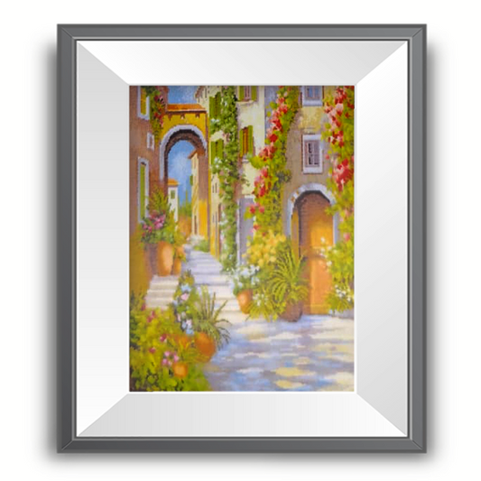 قطعة تطريز مرقم ( بيوت )