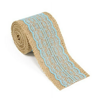 شبر خيش سادة ومع دانتيل Jute Burlap Ribbon