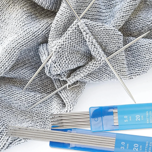 سنارة حياكة الجوارب مزدوجة الرأس Double Pointed Stainless Knitting Needles