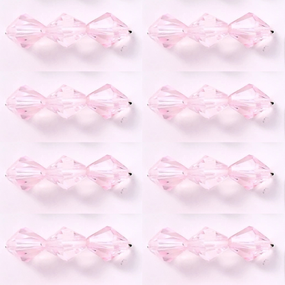 8mm - 12mm Pyramid Beads Acrylic Bicone Beads