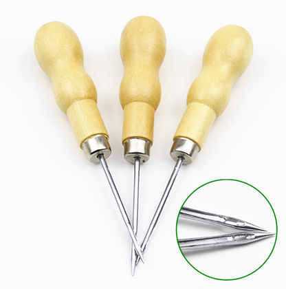 مخرز خياطة Wooden Handle Sewing Awl