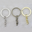 Heavy Duty Keyring (rings) with Chain Stainless Steel Key Rings Hoop